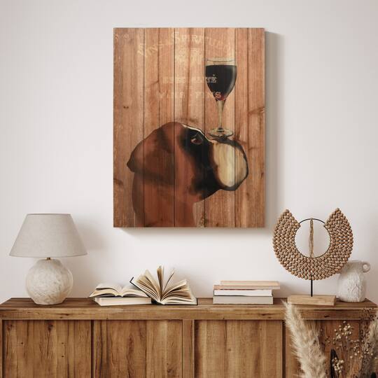 Empire Art Direct 24" x 18" Dog Au Vin Boxer Wall Art
